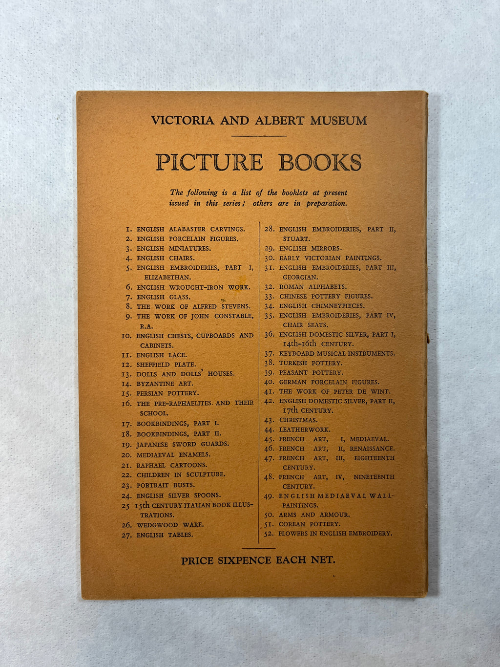 Victoria & Albert Museum A Picture Book of Bookbindings Part I & II