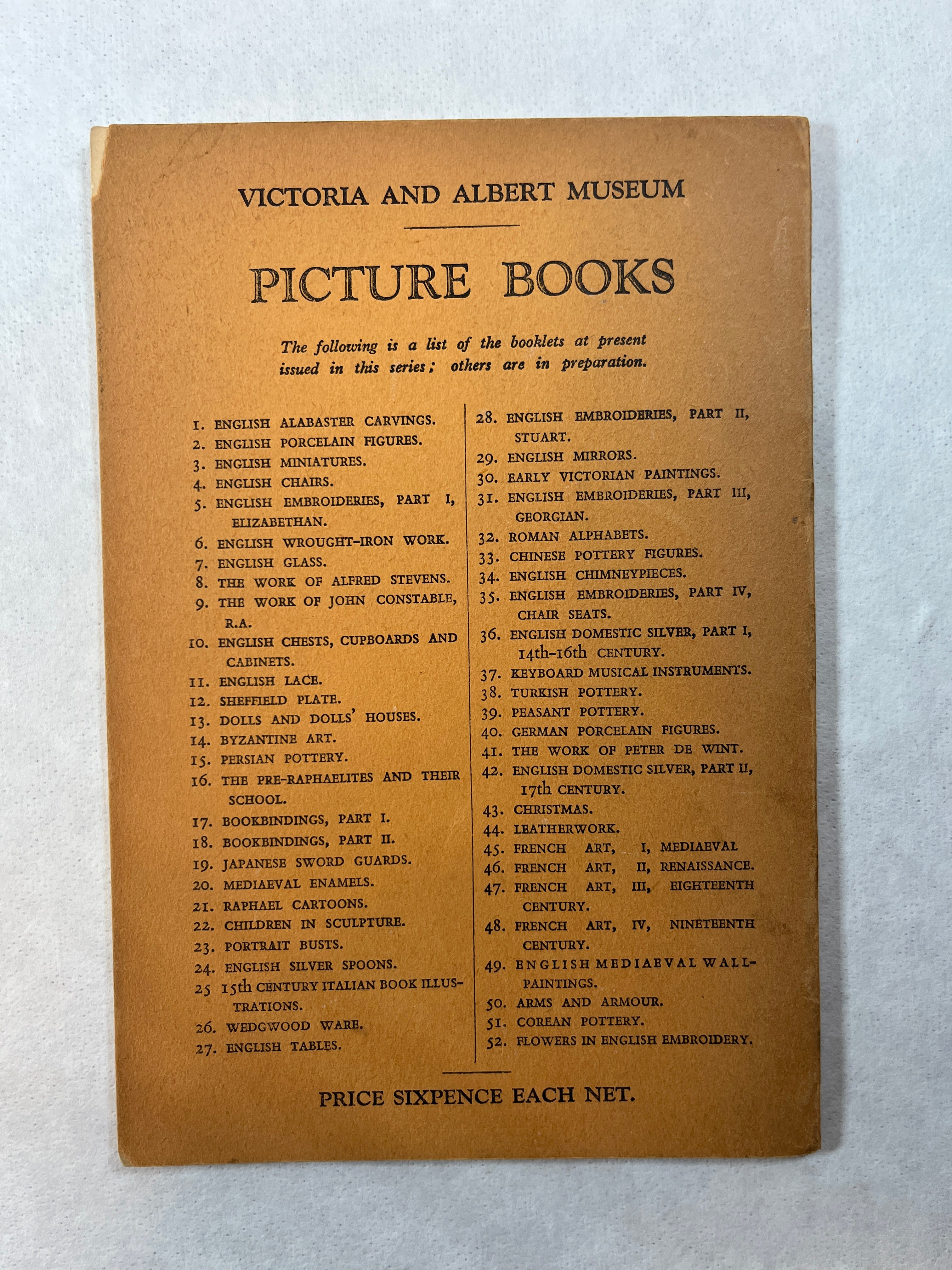 Victoria & Albert Museum A Picture Book of Bookbindings Part I & II